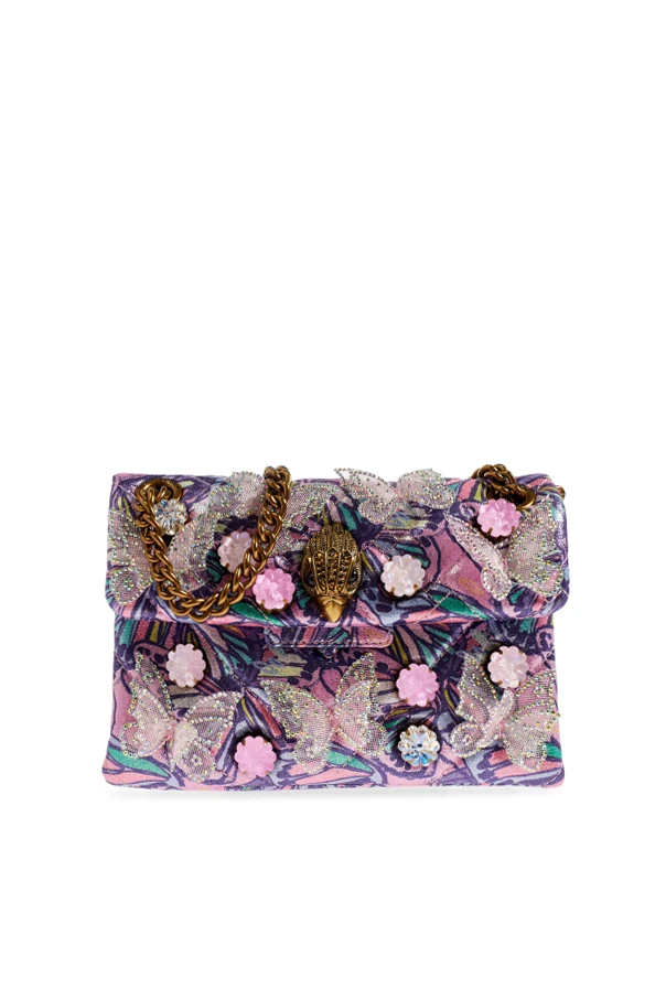 FIOLETOWY Torba na ramię ‘Mini Kensington Butterfly’