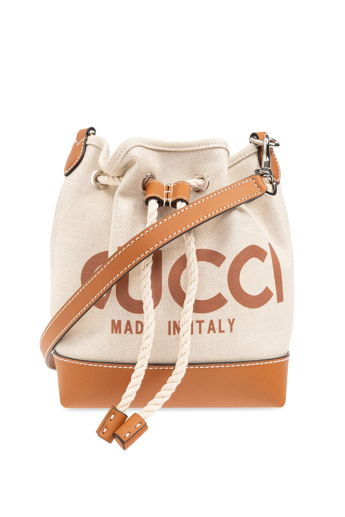 beżowy Dwustronna torba na ramię typu ‘bucket’