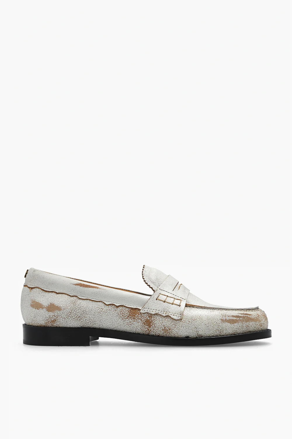Leather loafers