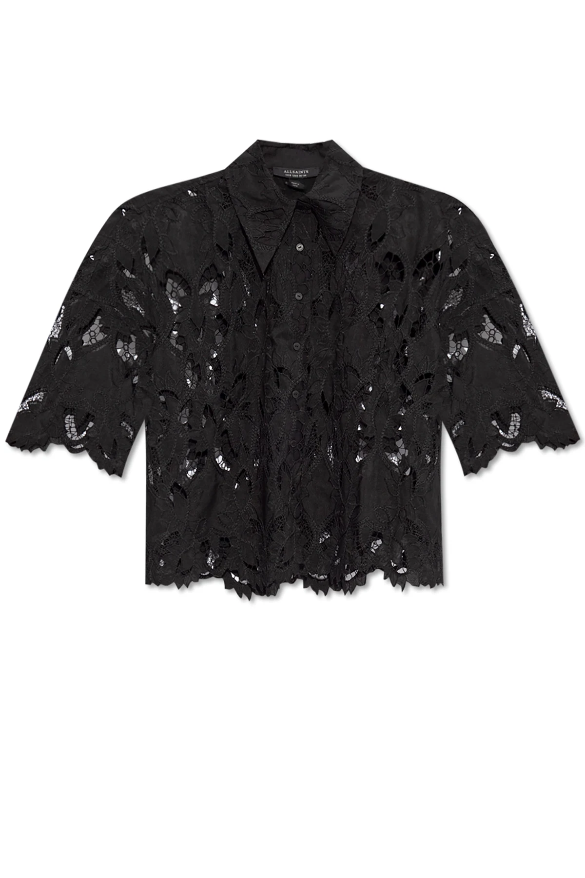 BLACK Lace Shirt `Charli`