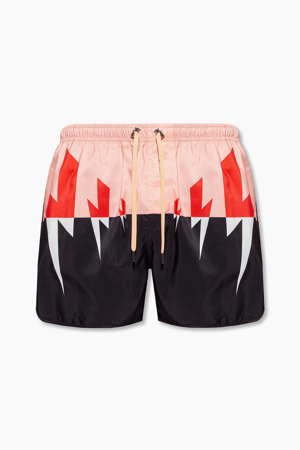 ‘Tri-Colour Tiger Bolt’ swim shorts