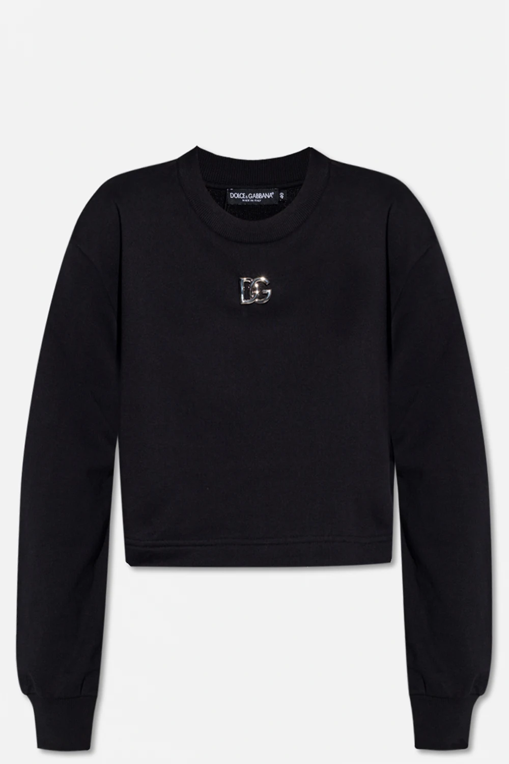 Cropped sweatshirt with logo