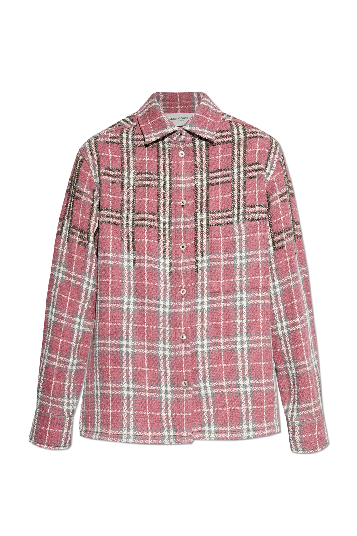 PINK Shirt with plaid pattern