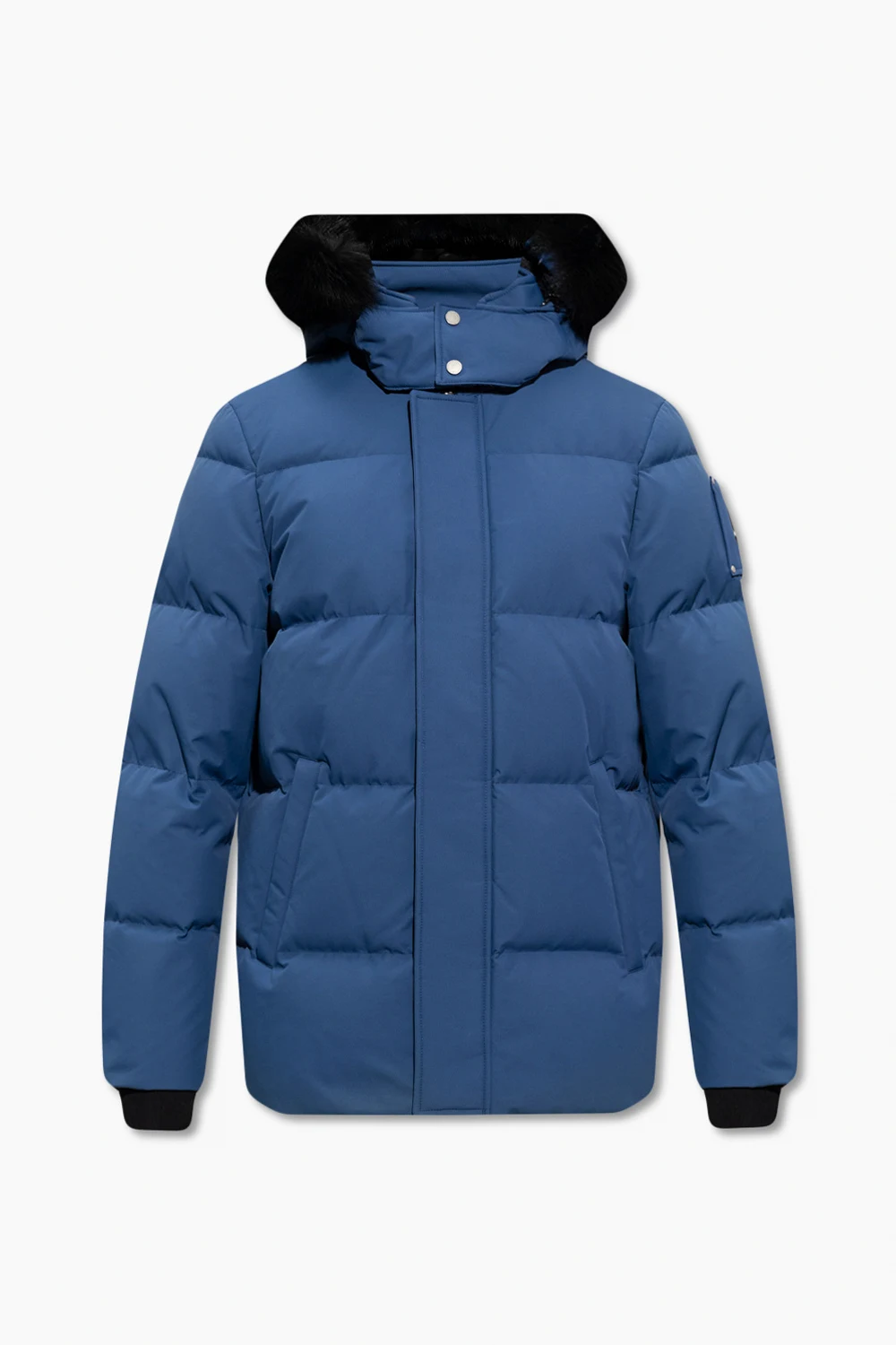 Down jacket with detachable hood