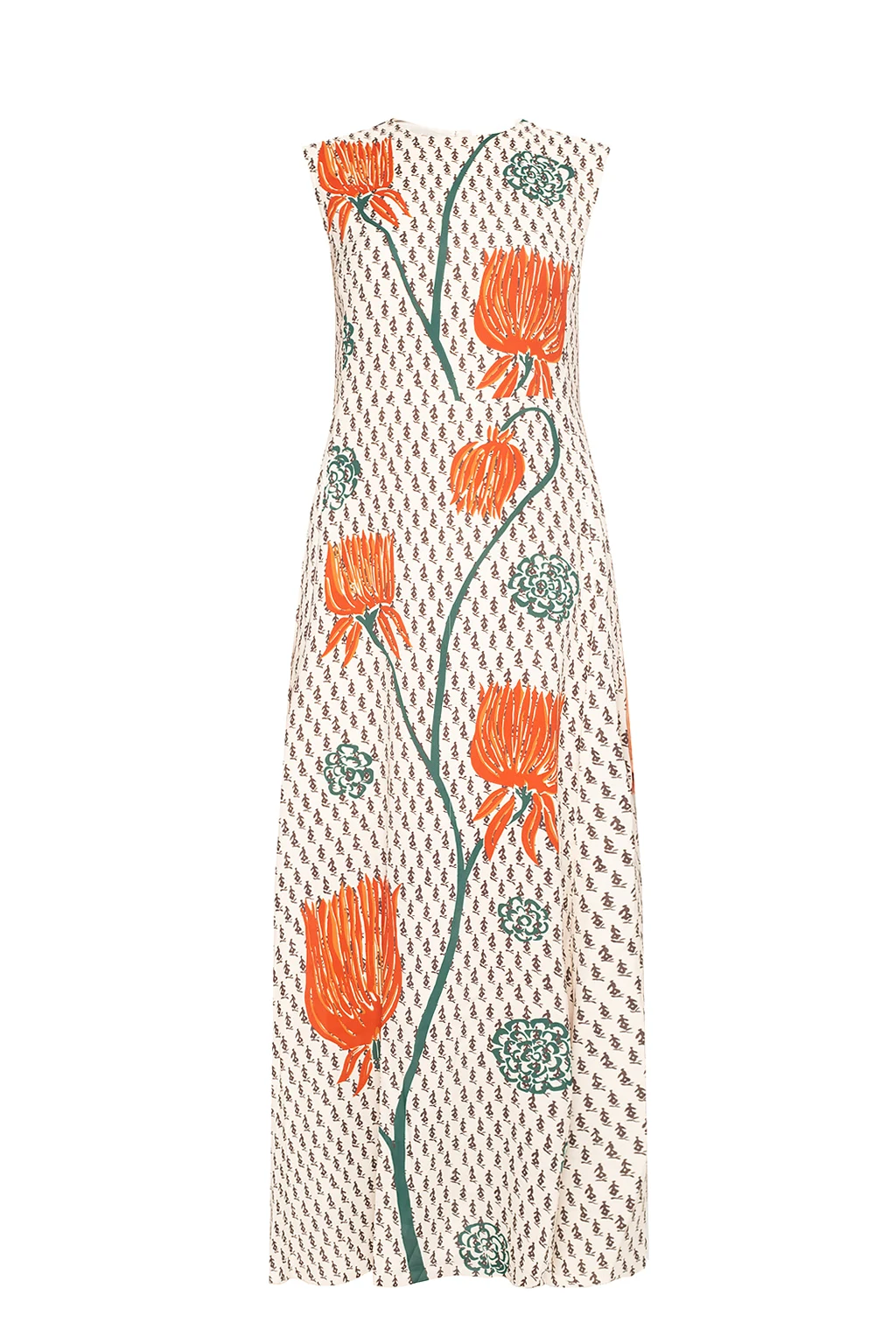 Dress with floral motif