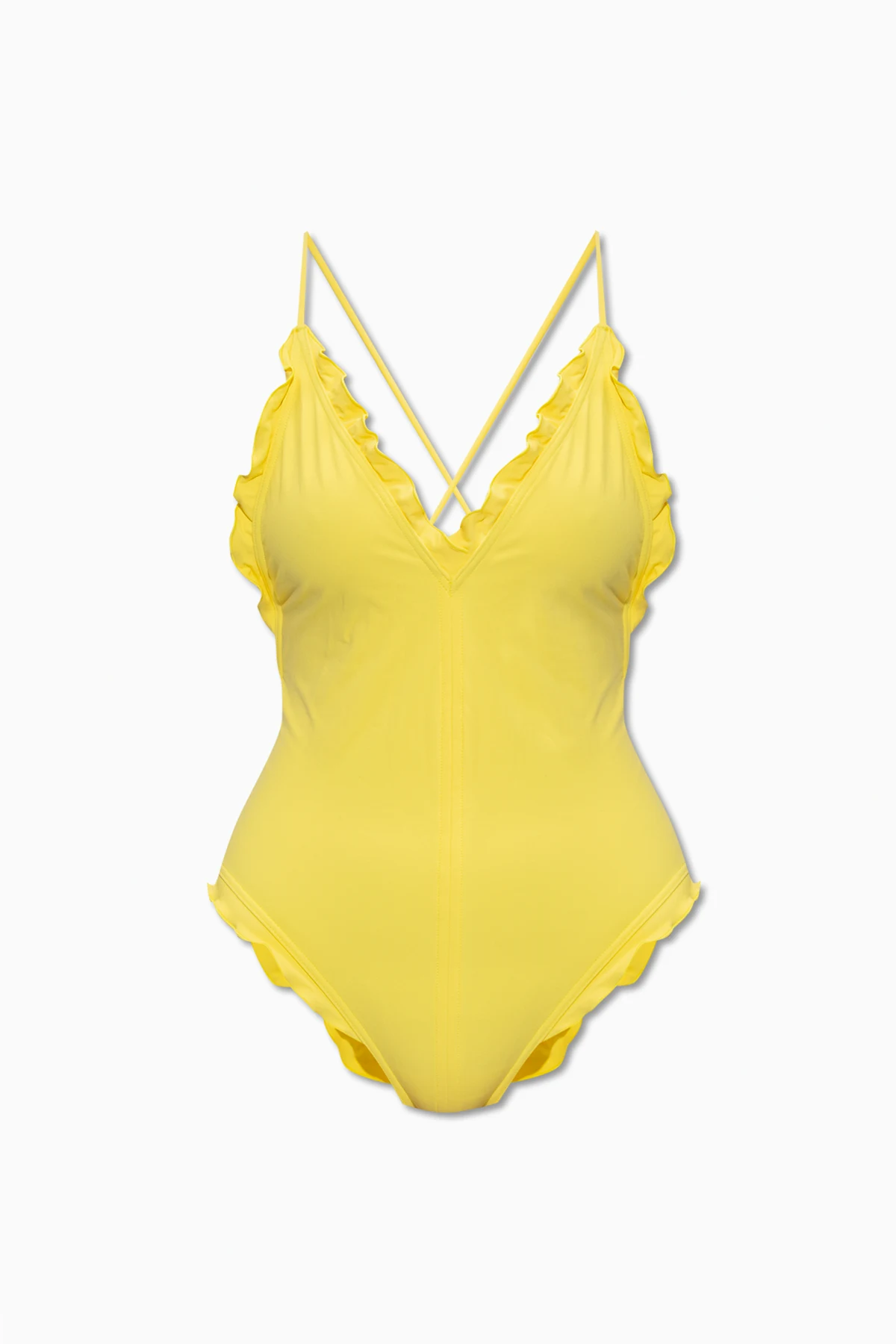 YELLOW  ‘Giordana’ one-piece swimsuit