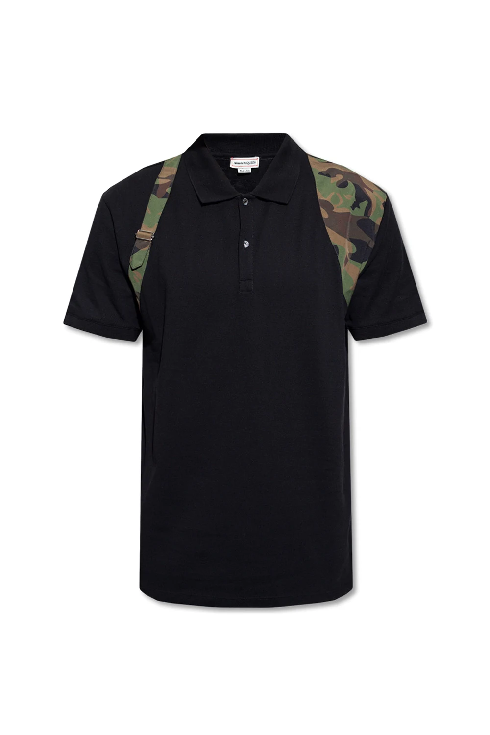 Polo shirt with camo print