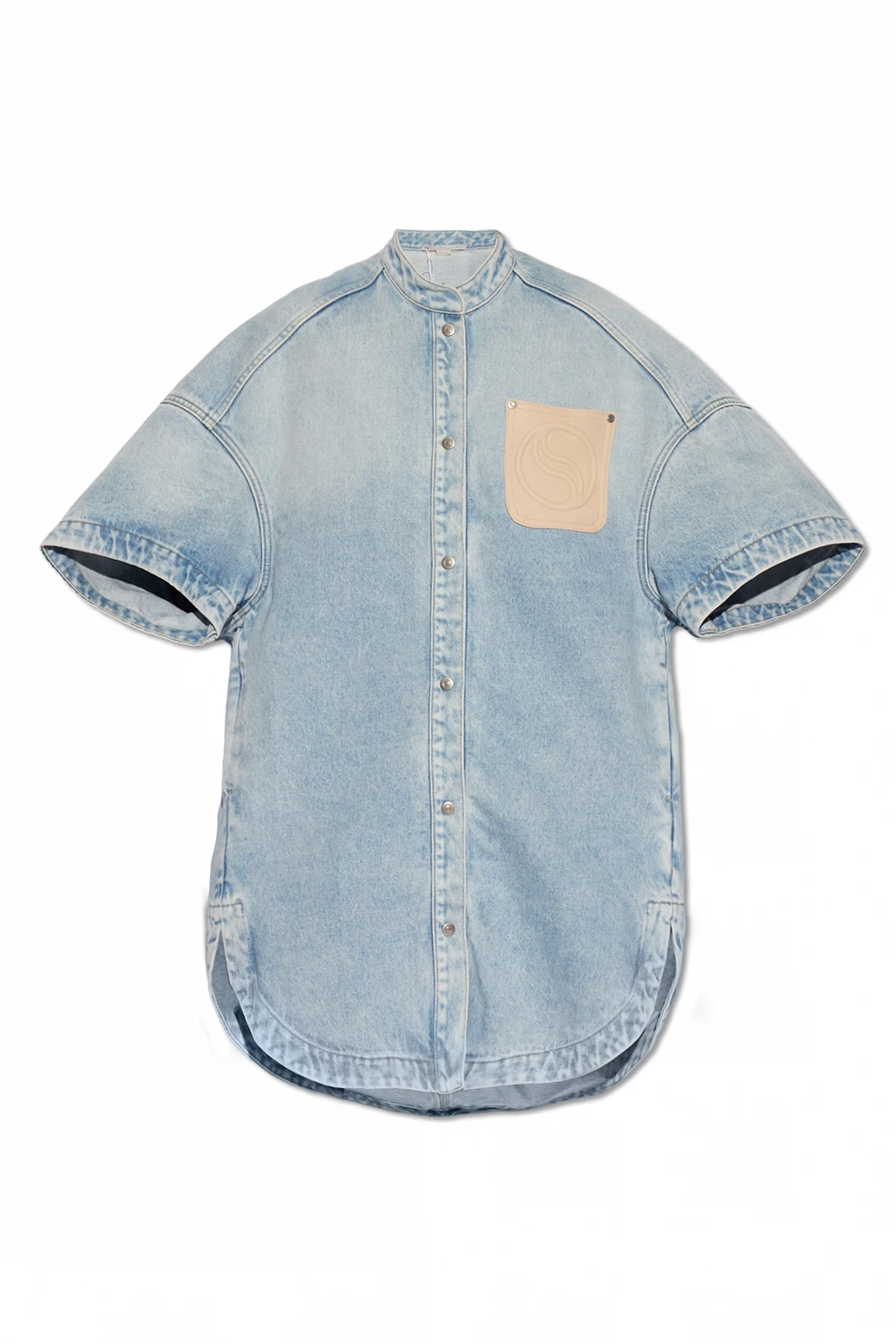Jeansowa sukienka typu ‘oversize’