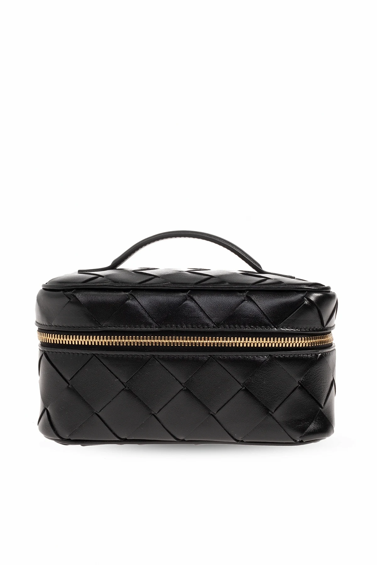 Wash bag with Intrecciato weave