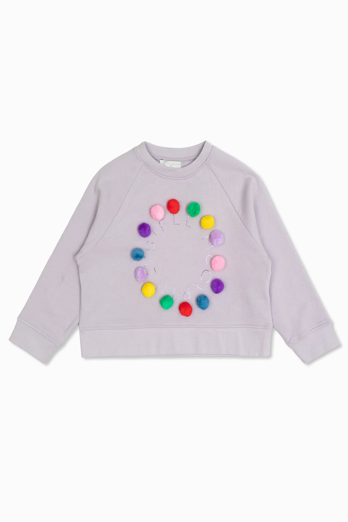 Sweatshirt mit bunten Pompons