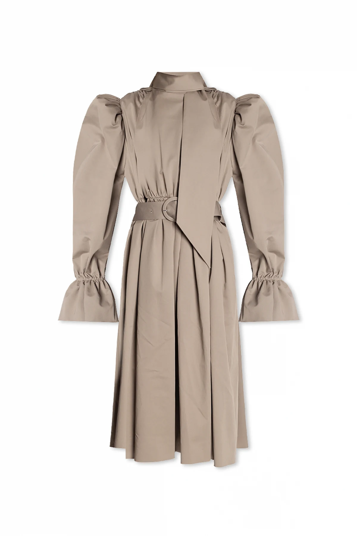 Coat with puff sleeves