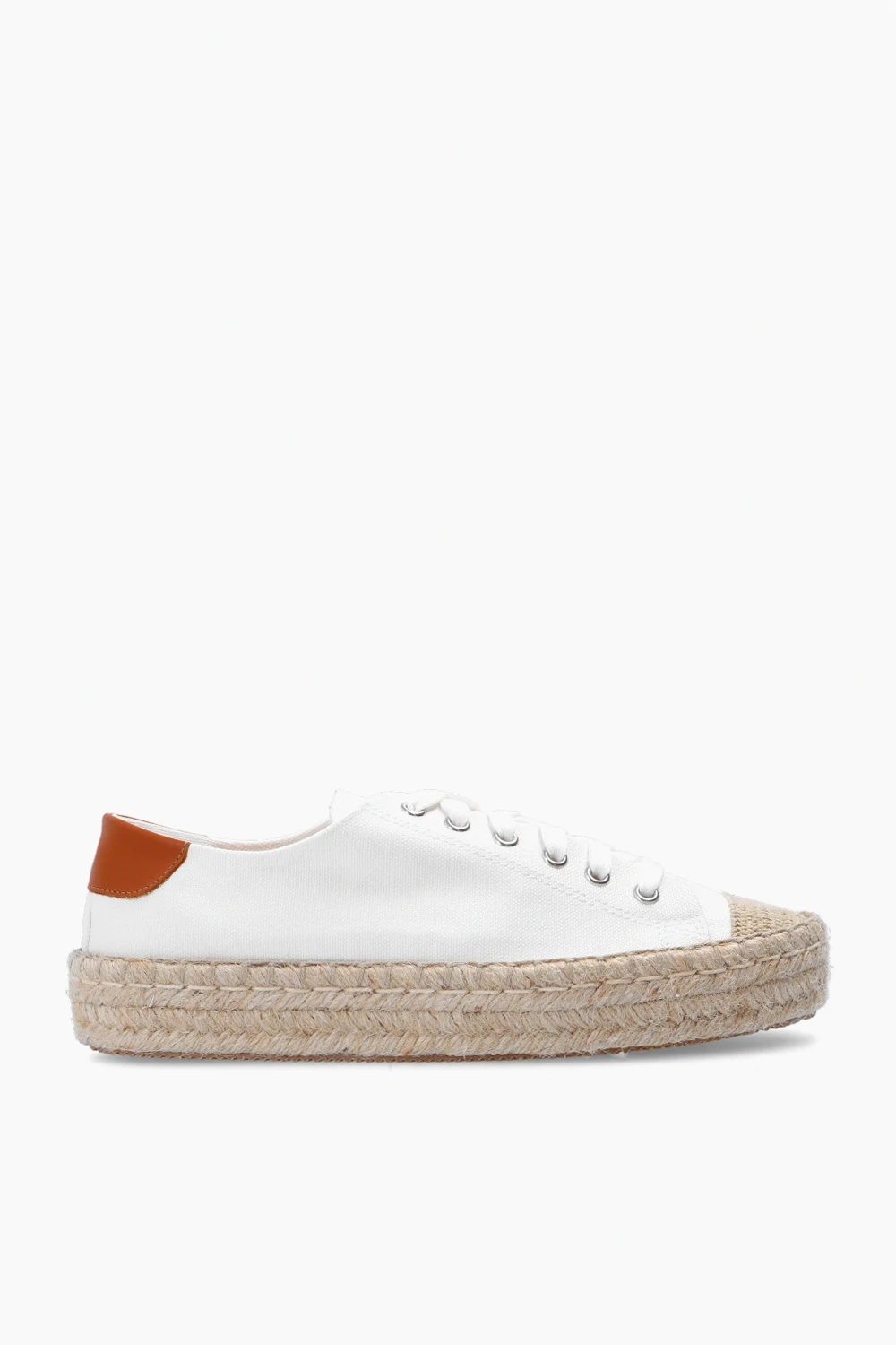 Sneakers with woven sole