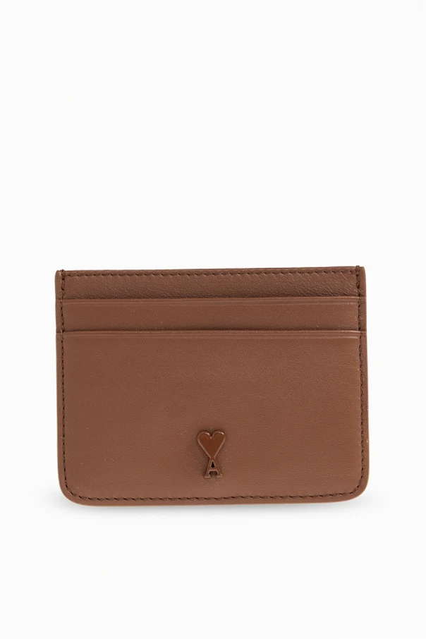 BROWN Leather card holder