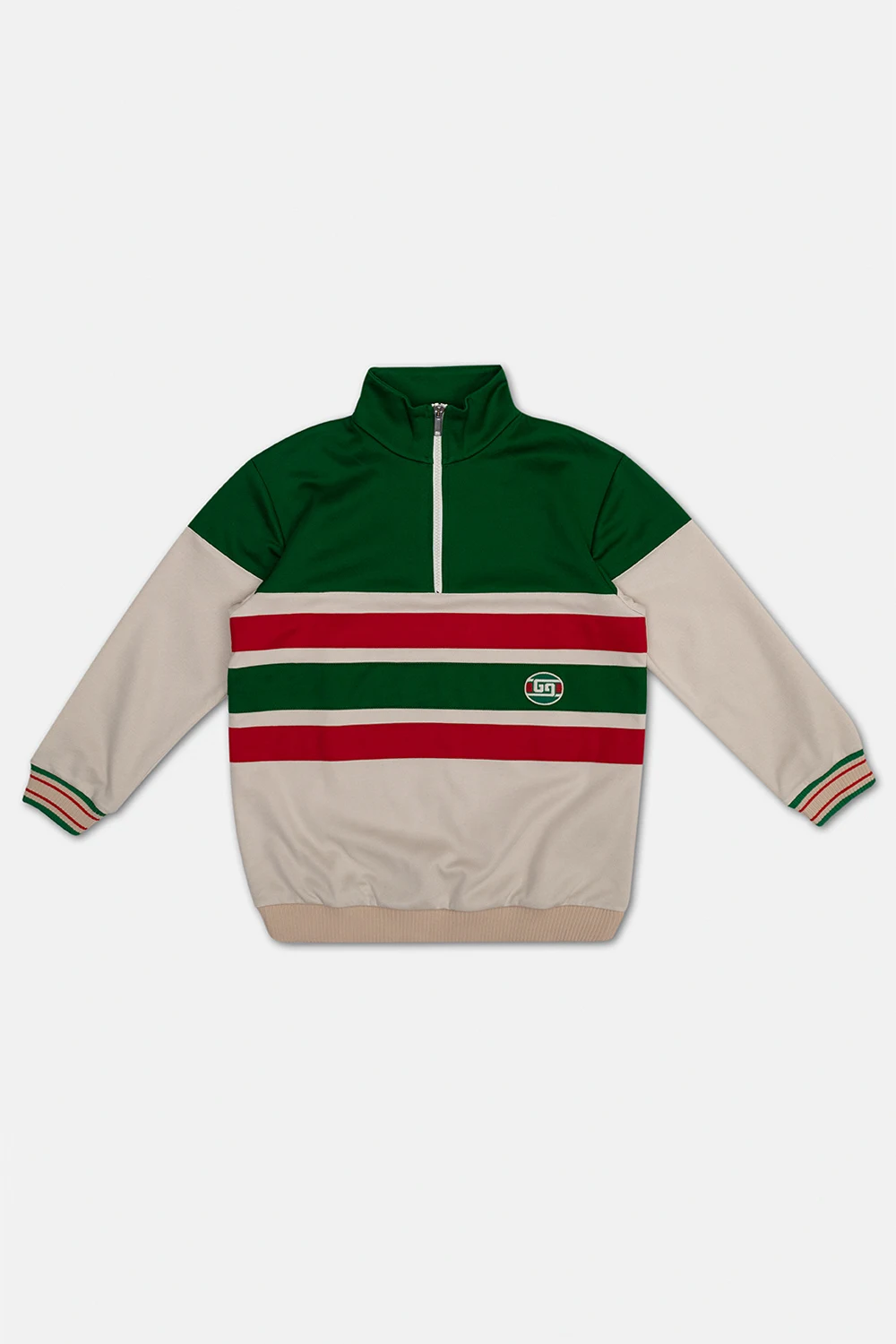 Sweatshirt with standing collar