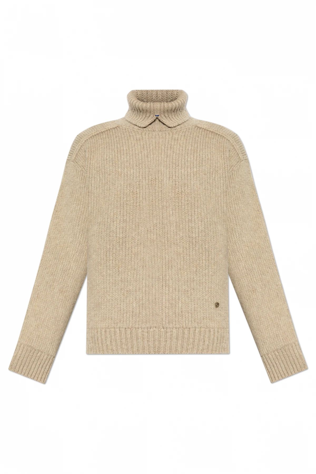 beige Wool Turtleneck