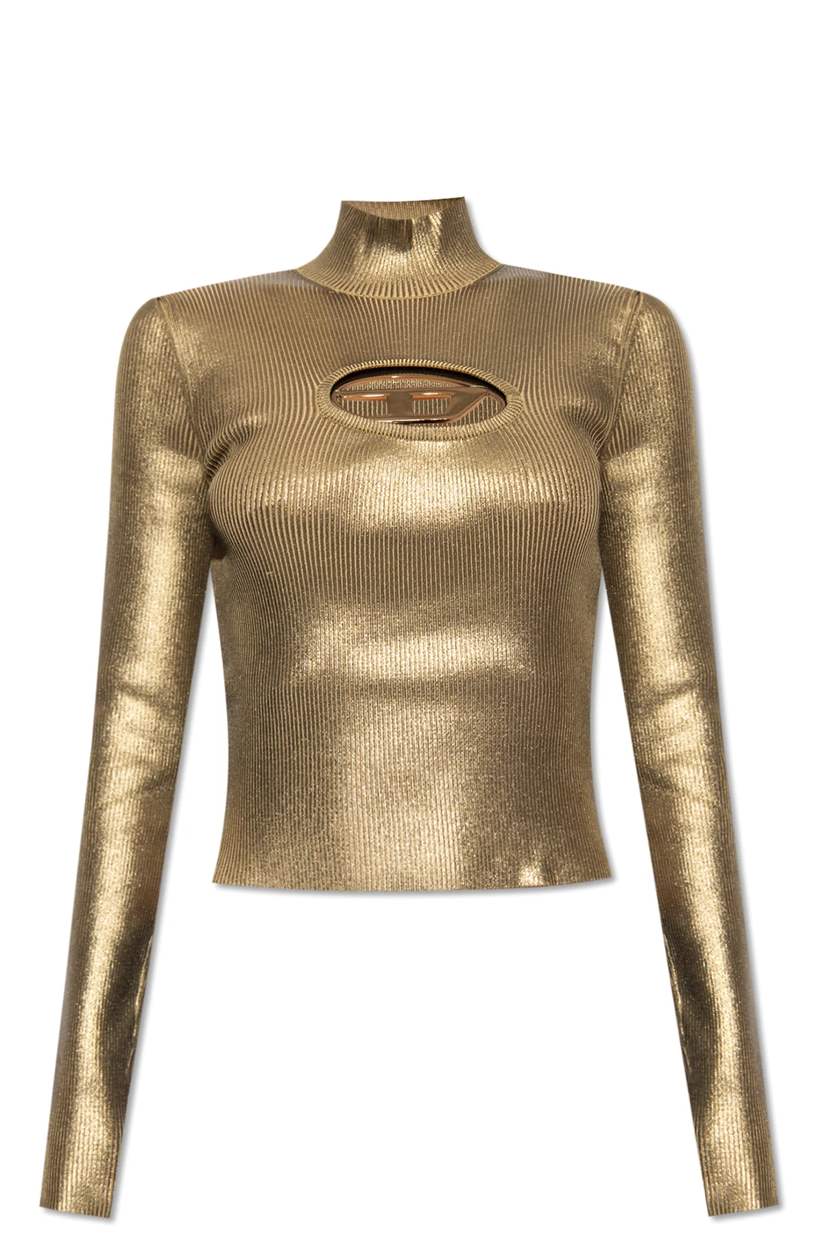 ‘M-ARCELLA’ ribbed top with logo