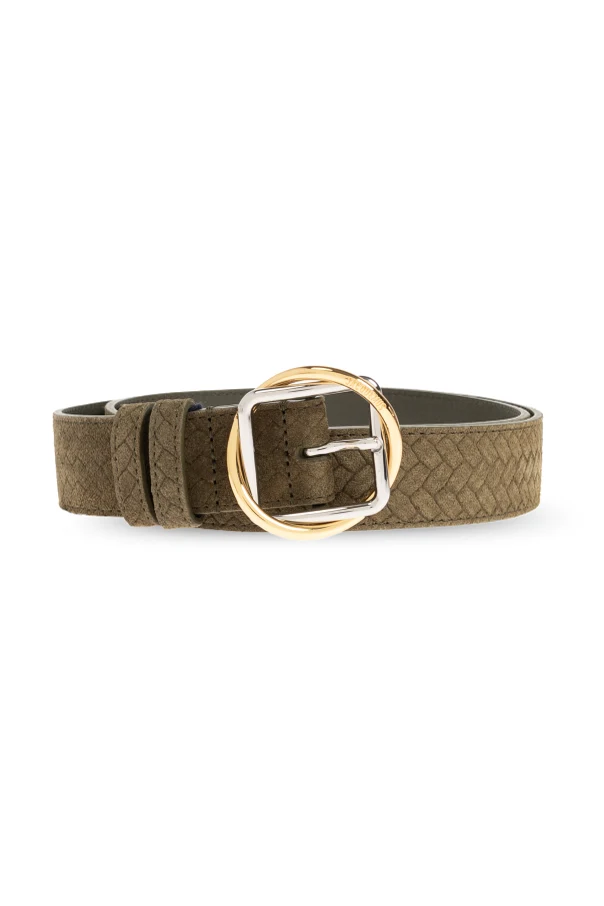 GRÜN Veloursledergürtel