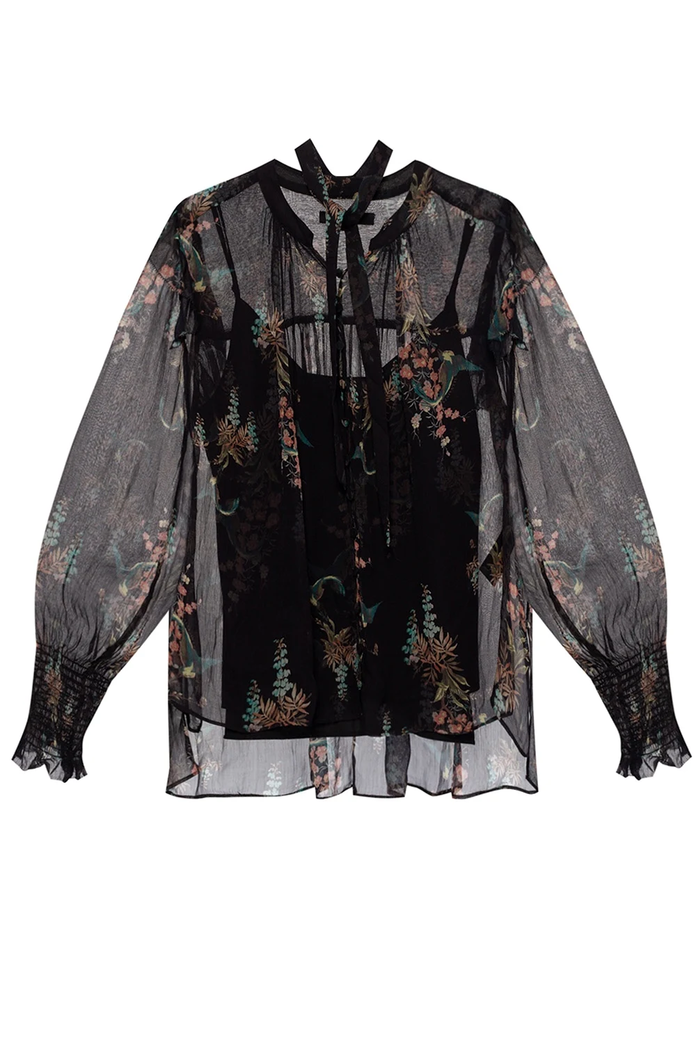 'Lara' floral-printed shirt