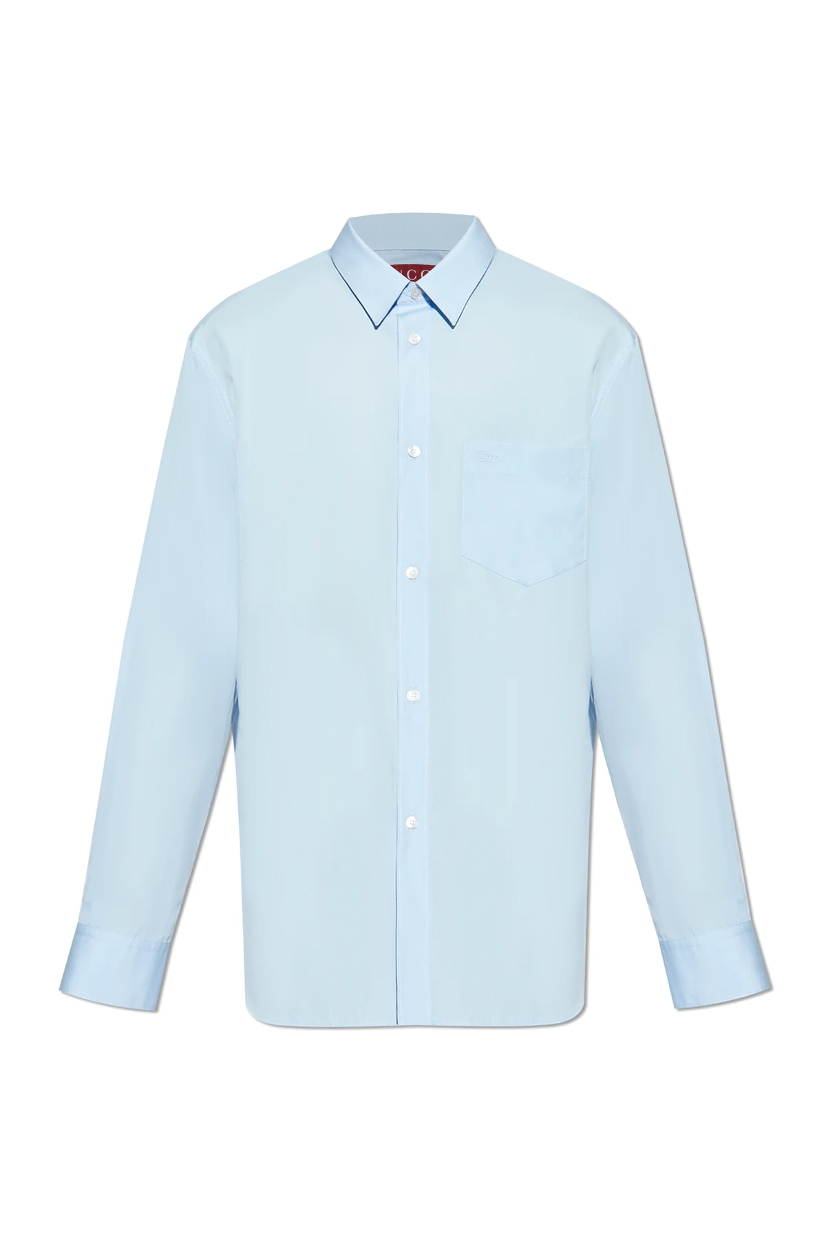 BLAU Hemd mit Tasche