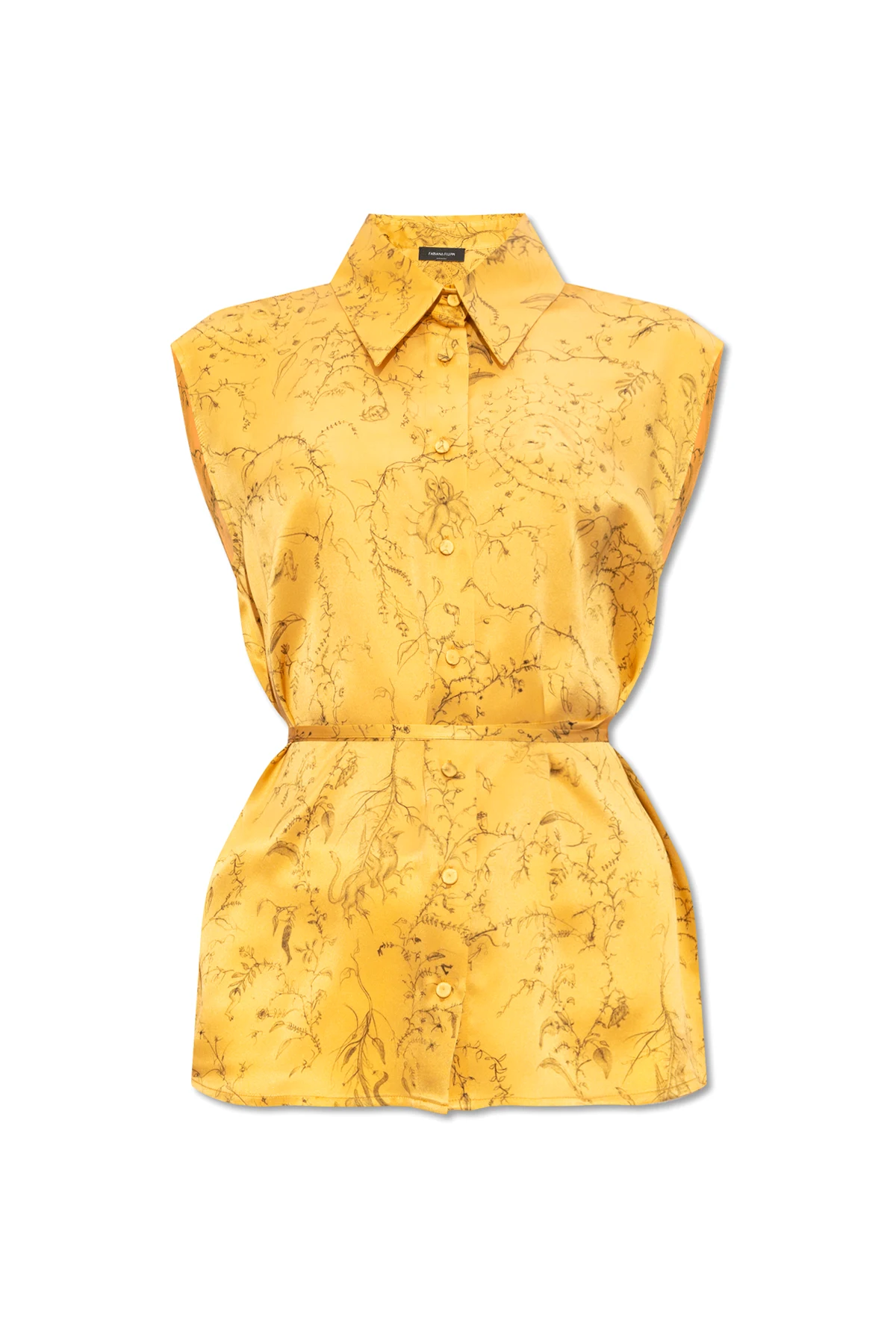 Jedwabna koszula bez rękawów