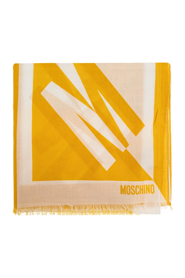 BROWN Scarf with logo