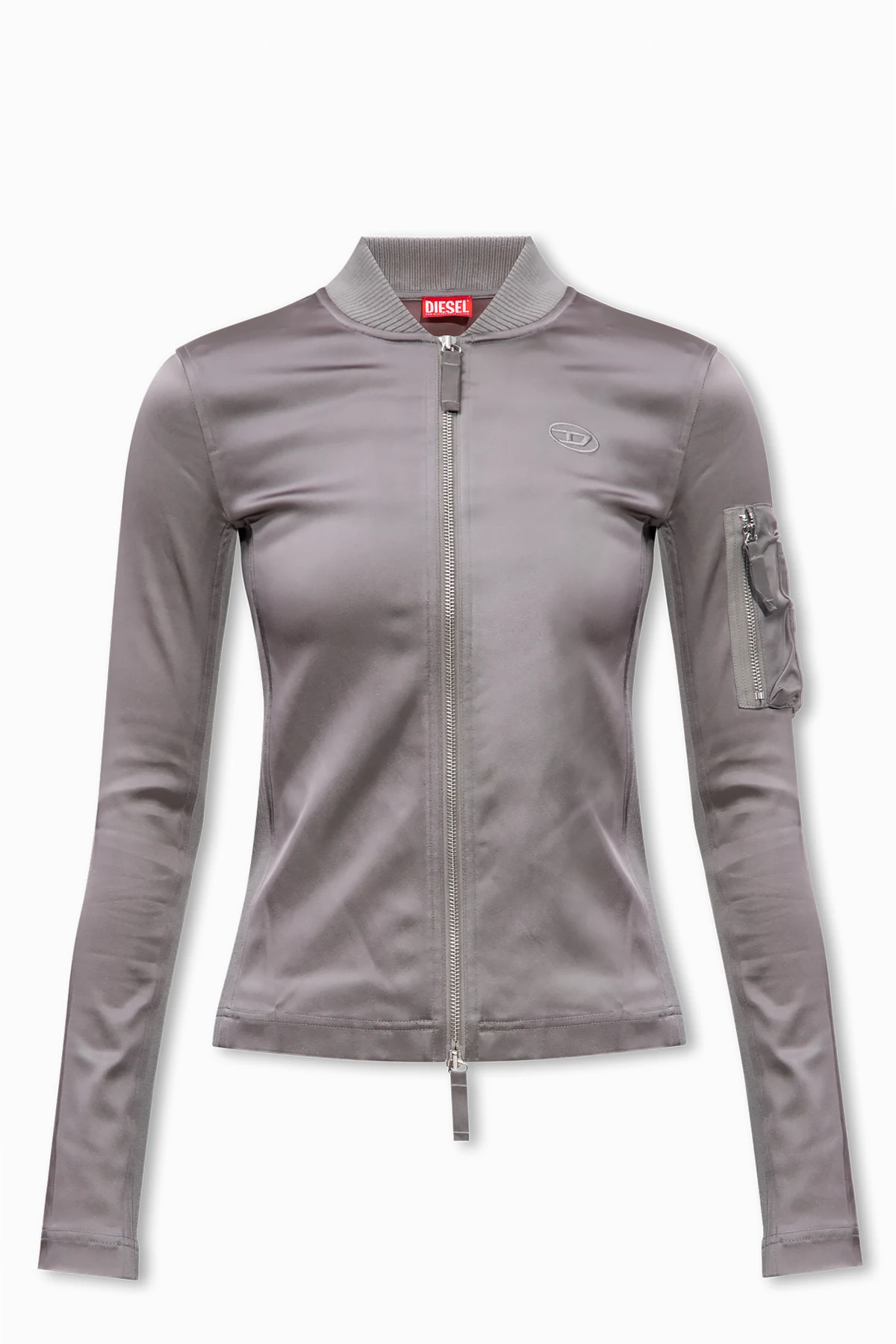 ‘T-OPUN’ satin sweatshirt