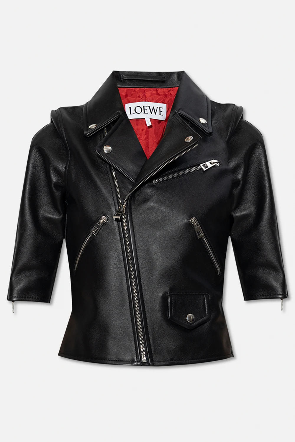 'Biker' leather jacket