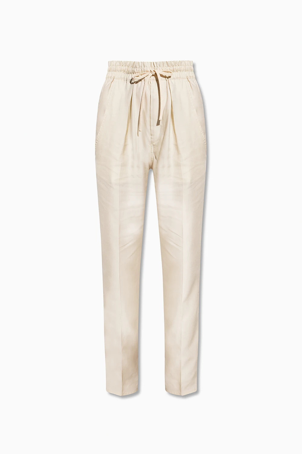 ‘Biro’ pleat-front trousers