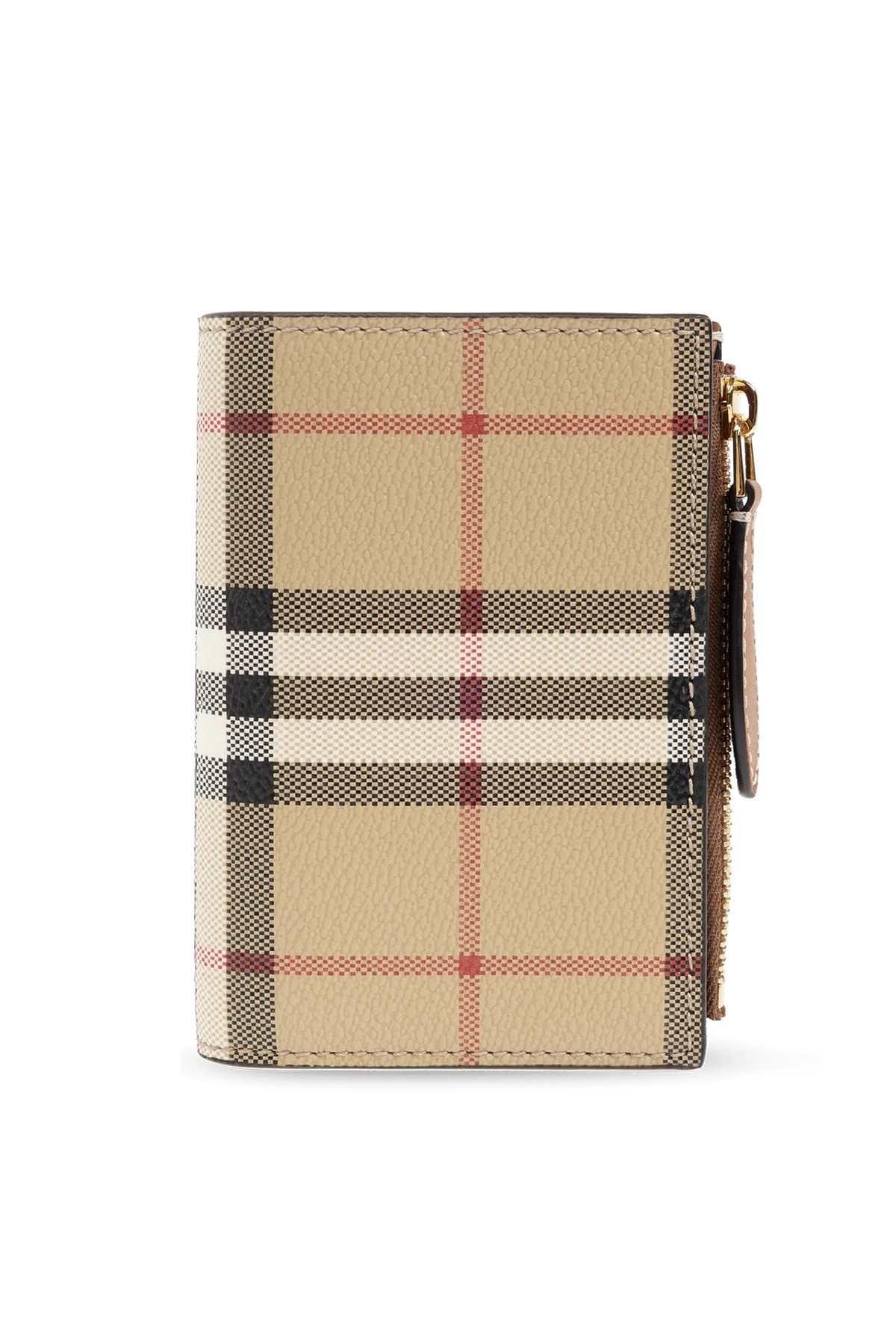 Portfel ze wzorem w kratę