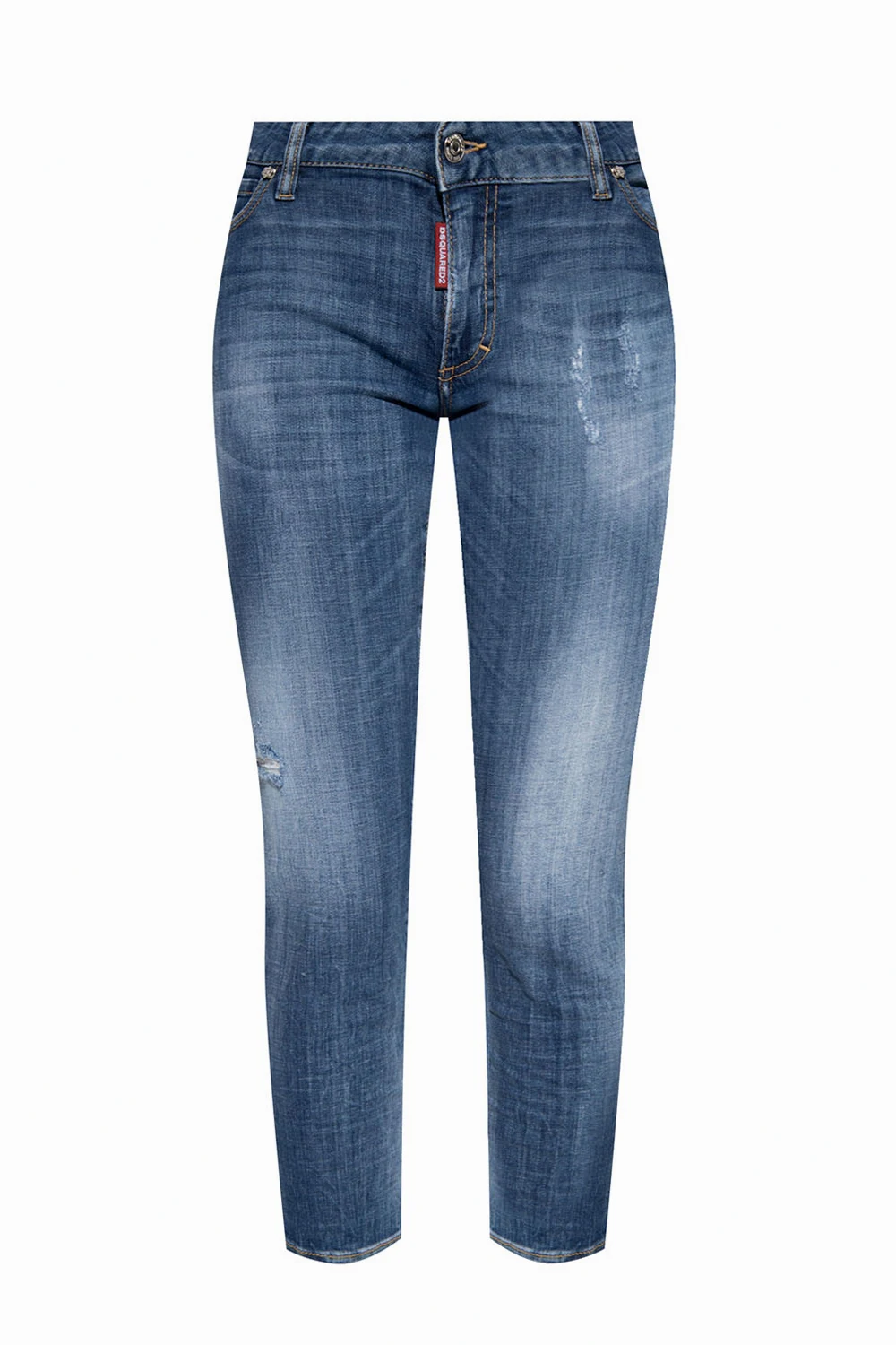 ‘Medium Waist Cropped Twiggy Jean’ jeans