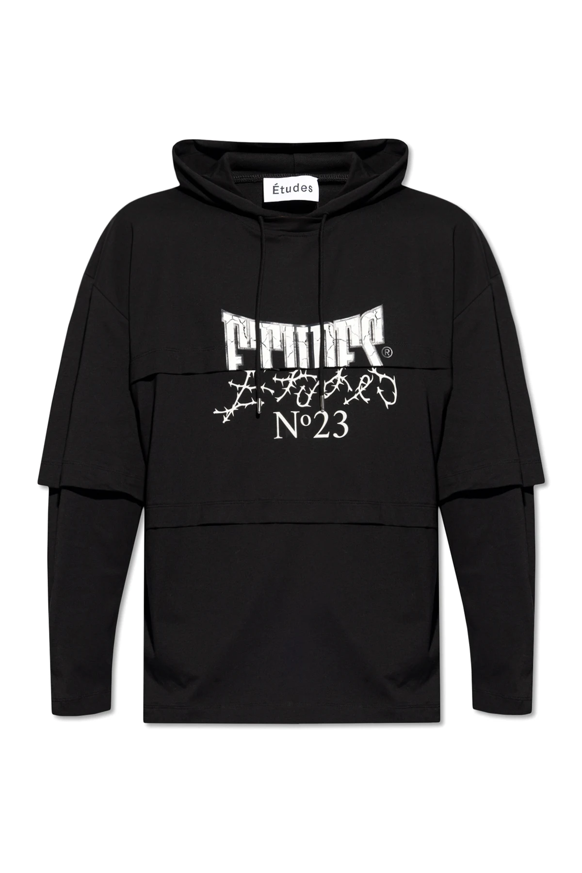 Trójwarstwowy t-shirt z kapturem ‘Pave N23’