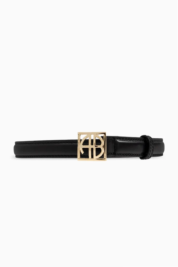 SCHWARZ Ledergürtel „Monogram“
