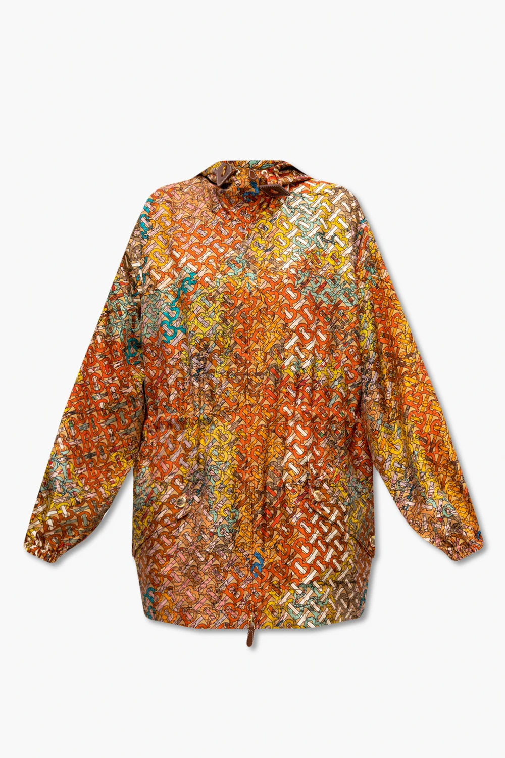 ‘Binham’ hooded patterned jacket