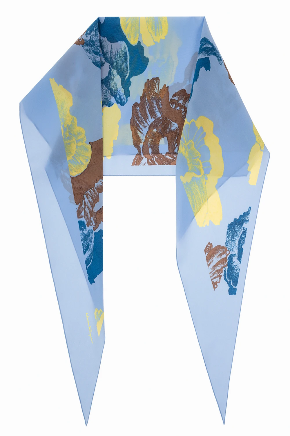 Scarf with ‘Poppy‘ print