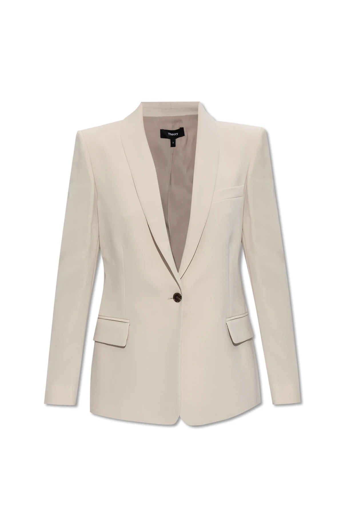 Blazer with peak lapels