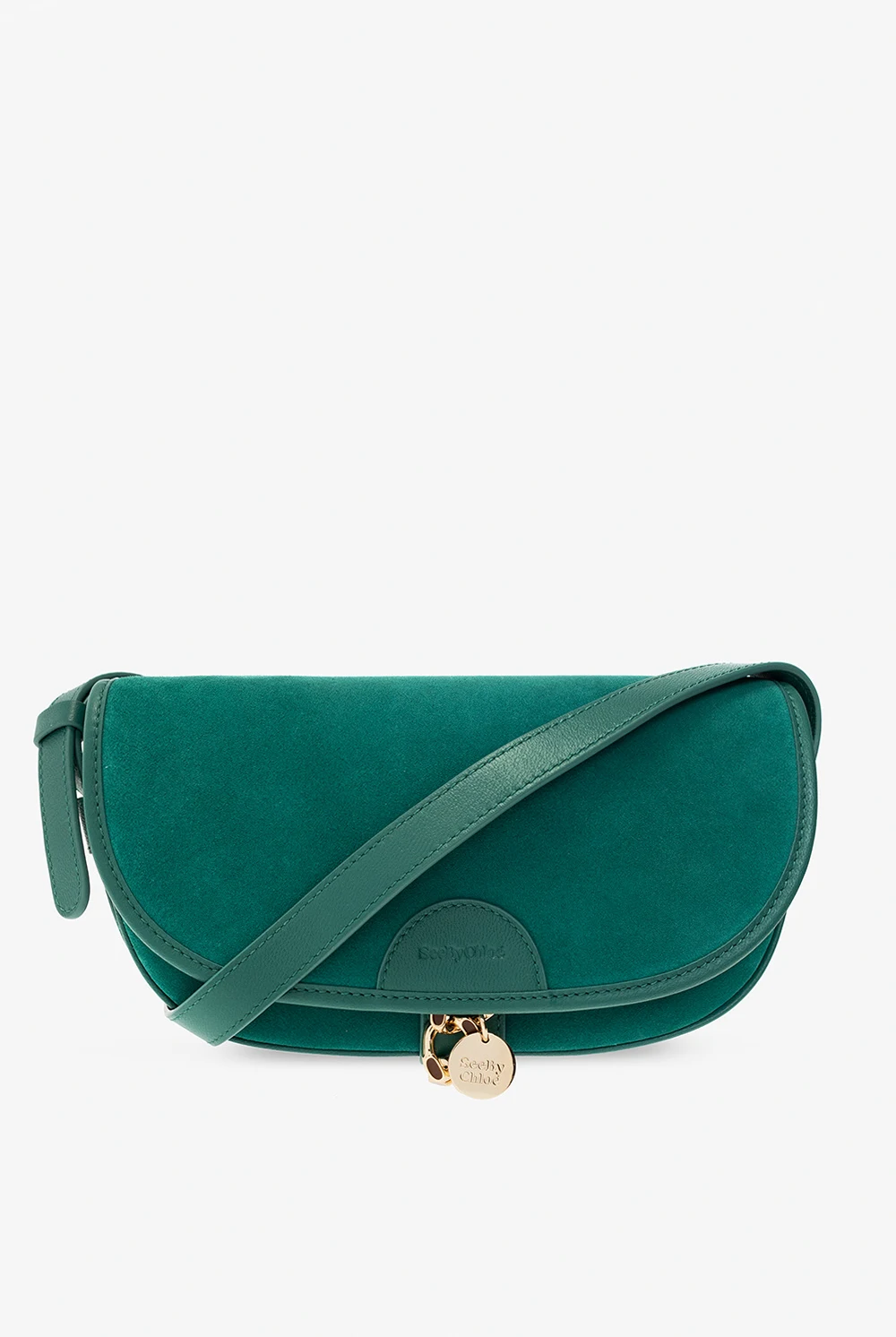 ‘Mara Baguette’ suede shoulder bag