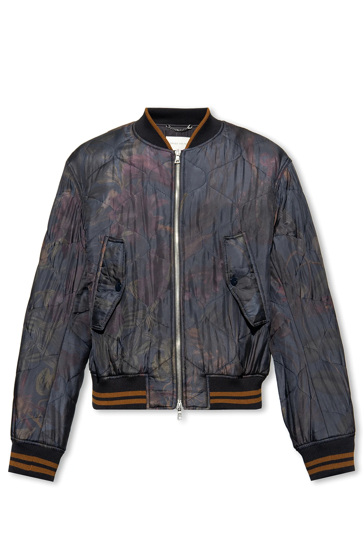 Quilted bomber jacket