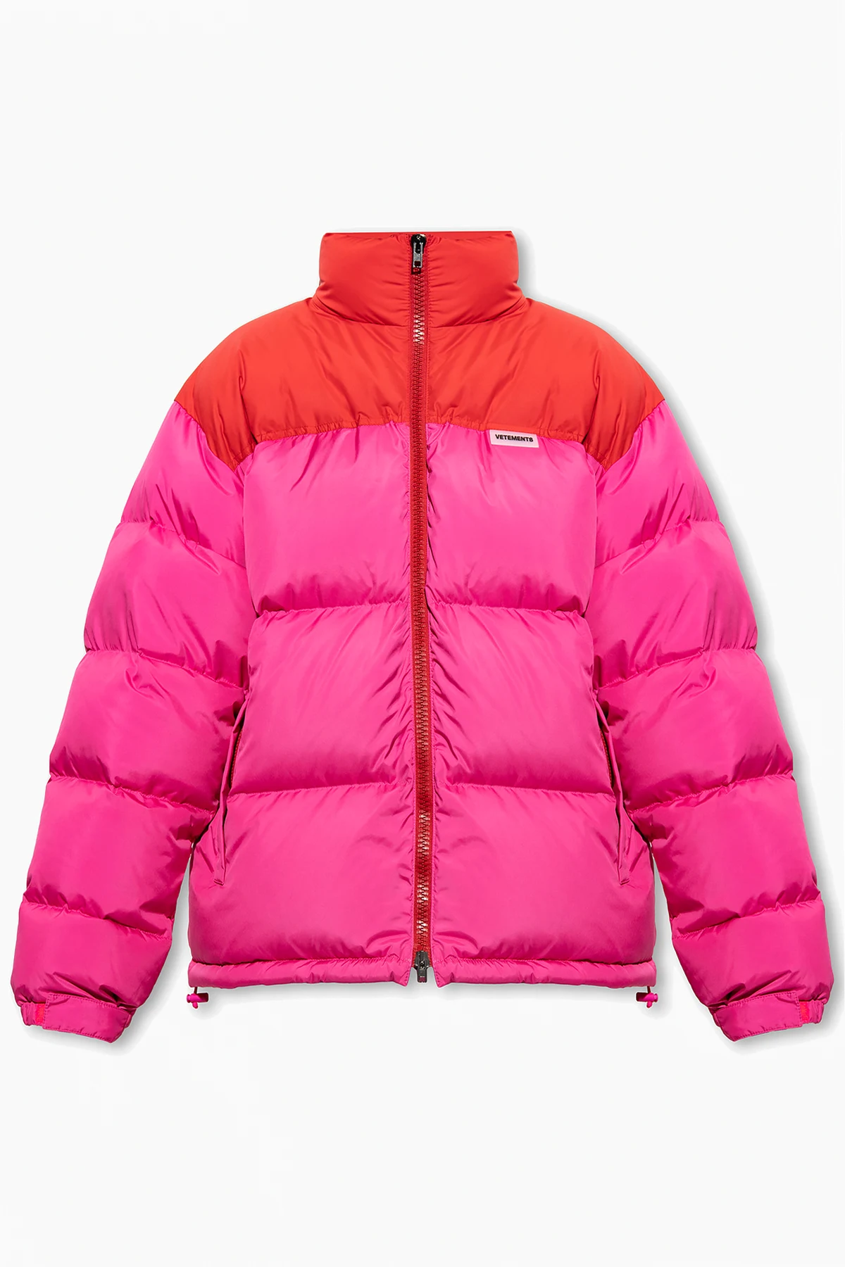 Down jacket with logo