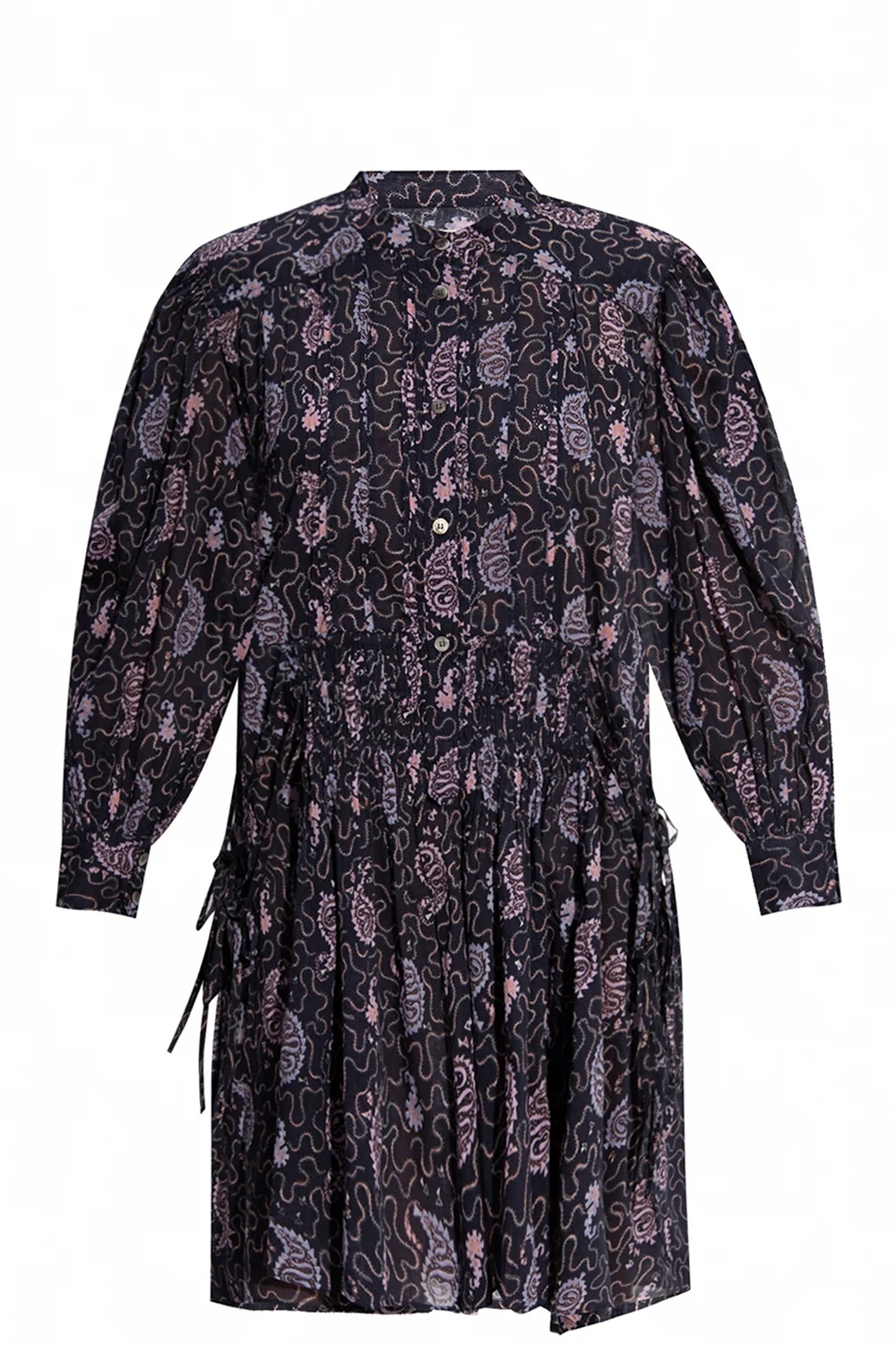 Patterned dress with long sleeves