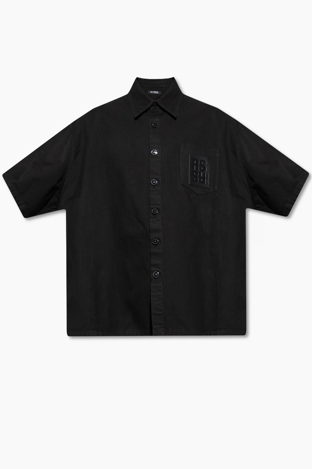 Denim shirt with long sleeves