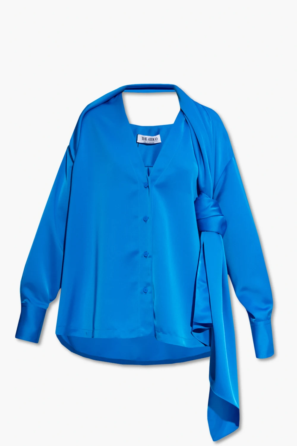 ‘Bonnie’ oversize satin shirt