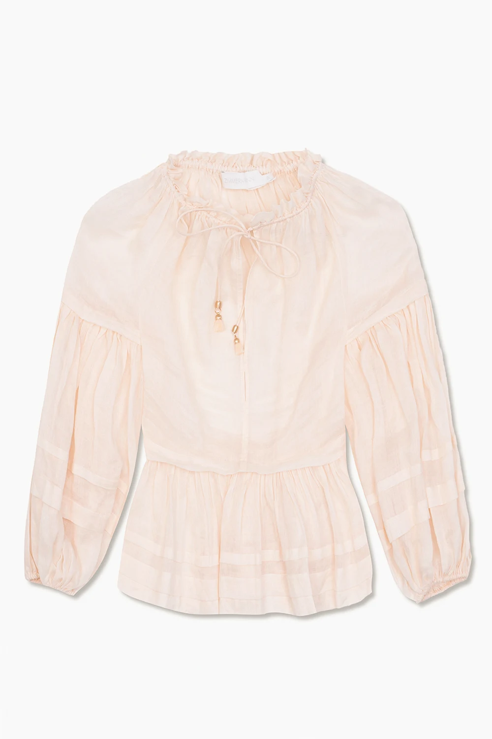 Top with puff sleeves