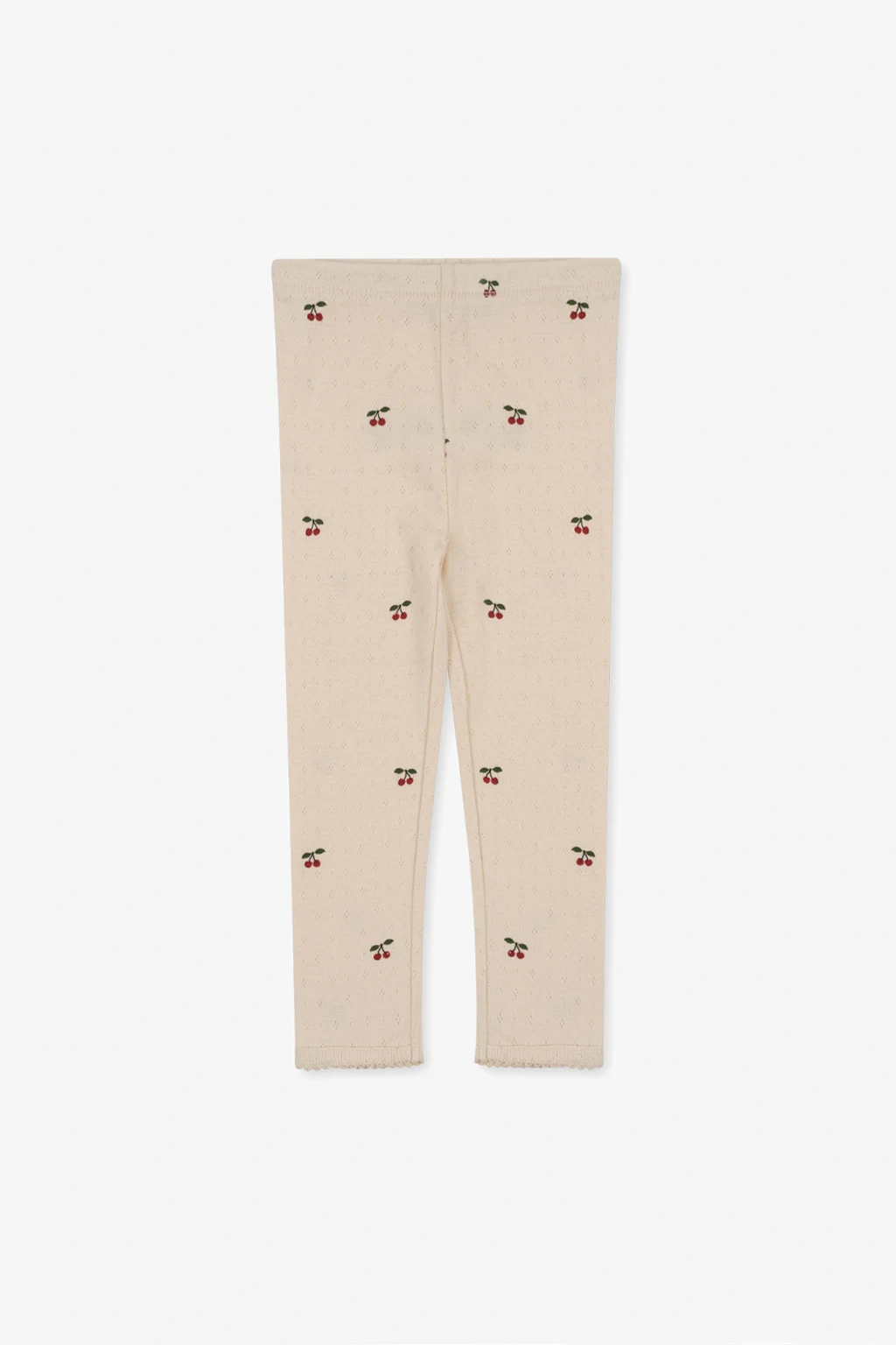 Leggings with cherry motif
