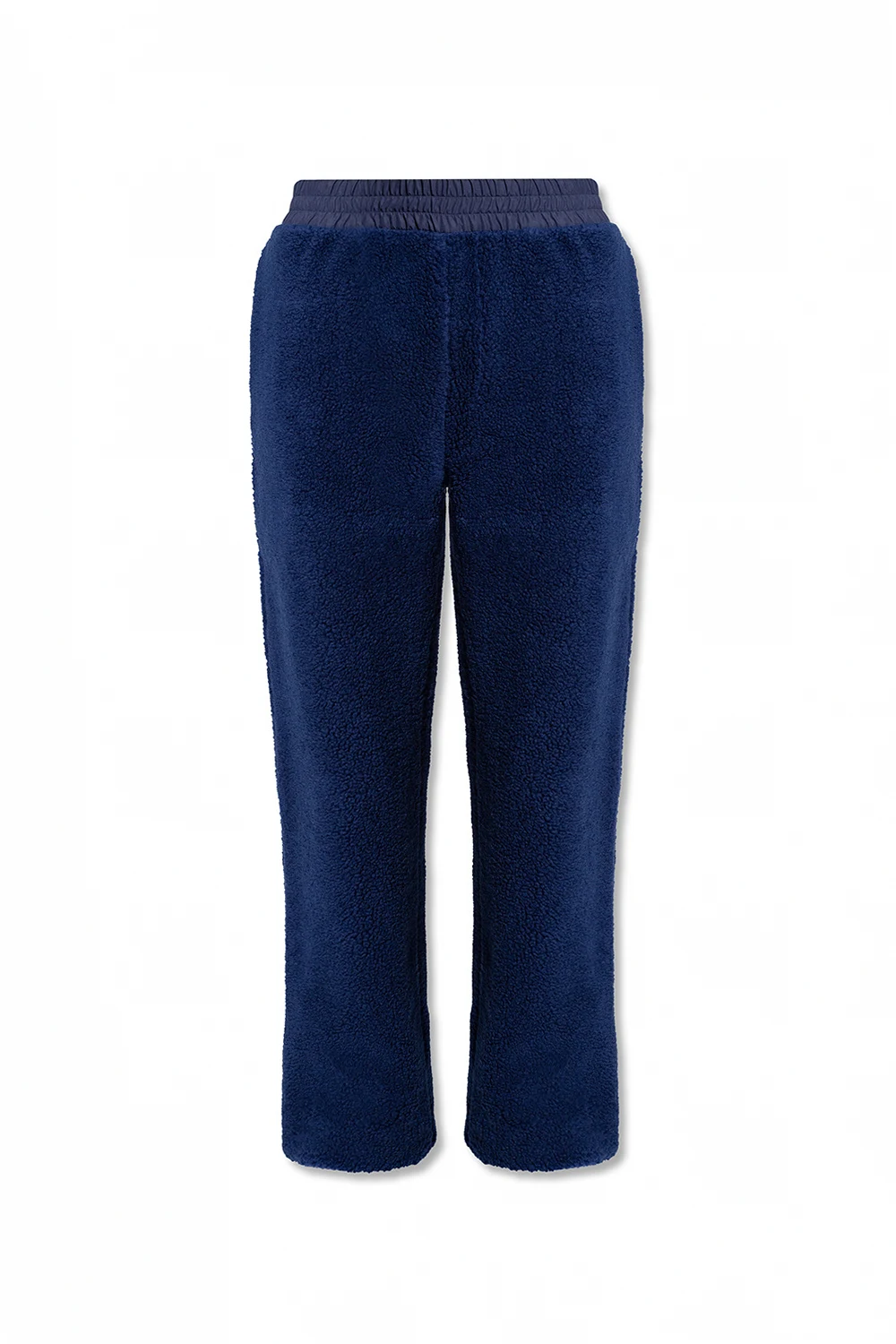 Trousers with teddy effect