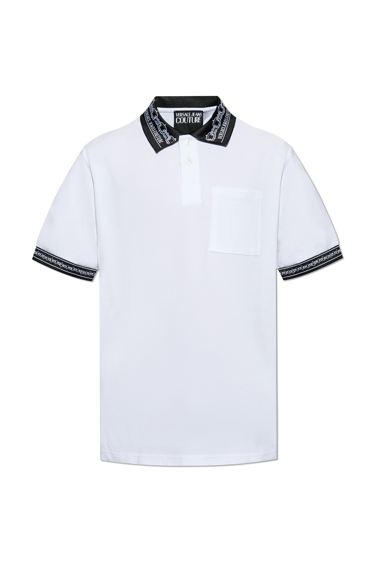 WHITE Logo Polo