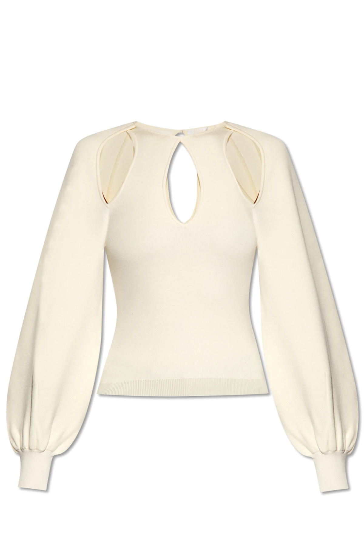 Sweater with puff sleeves