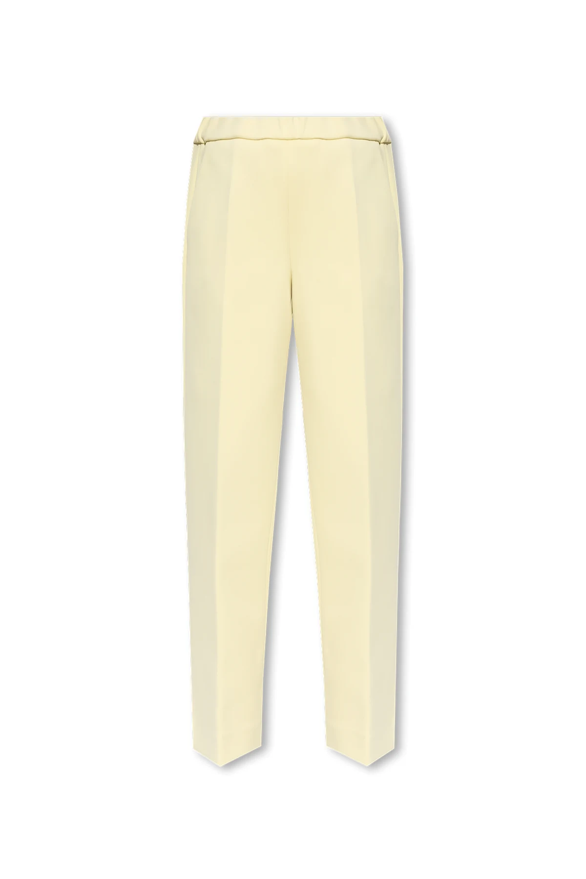 Relaxed-fitting pleat-front trousers