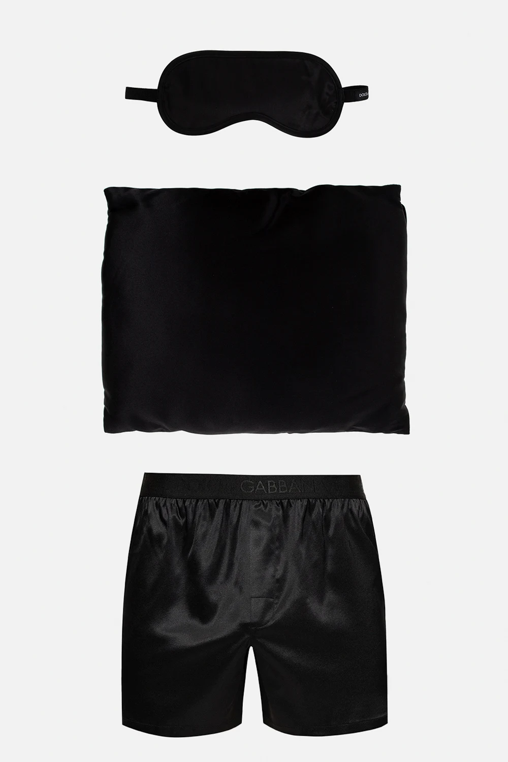 Sleeping kit: shorts, sleep mask & cushion