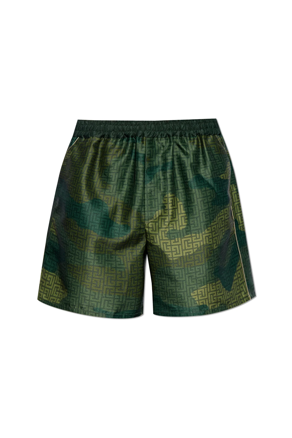 Camouflage motif shorts