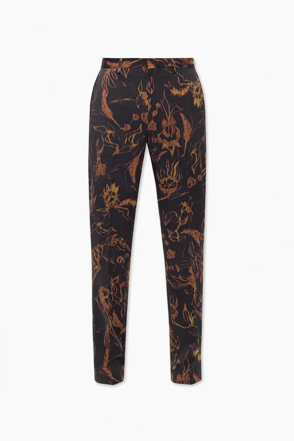 Trousers with floral motif